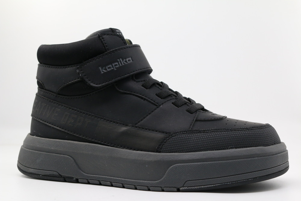 53707ук-1 Чёр 33-1,34-1,35-1,36-1,37-1 Kapika Ботинки Повсед Оксфорд Иск.мат, Байка/Флис В/О Муж