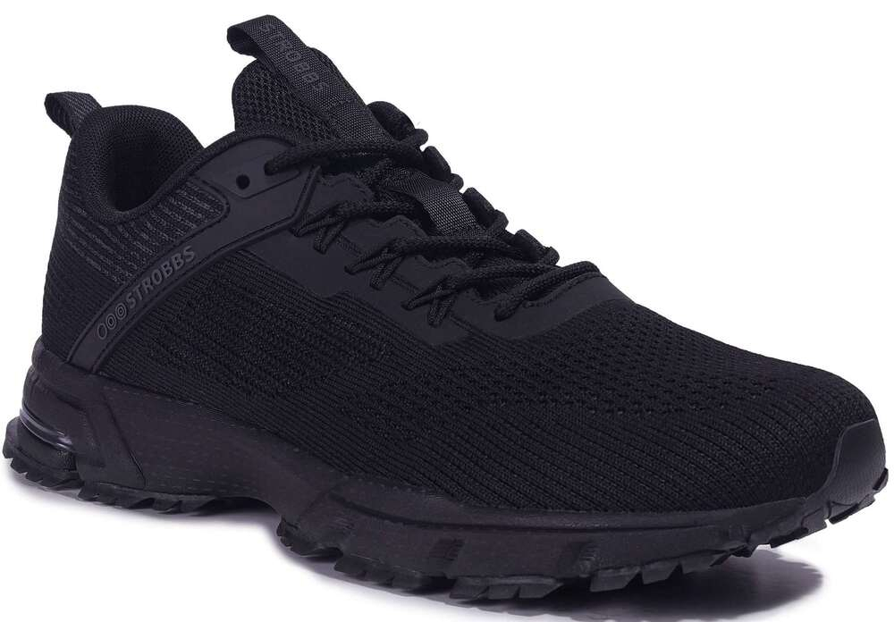 B3517-3 Чёр 40-2,41-2,42-2,43-2 Strobbs П/ботинки Актив.отдых Кроссовки Иск.мат, Текстиль, ЭВА,Резина,ТПУ вставка В/О Муж