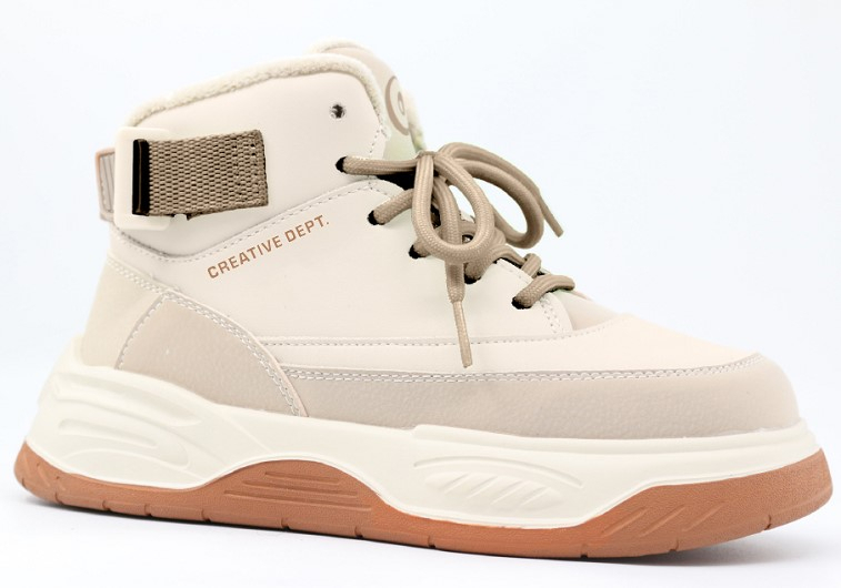 53704ук-2 Беж 33-1,34-1,35-1,36-1,37-1 Kapika Ботинки Актив.отдых Дерби Иск.мат, Байка/Флис В/О жен