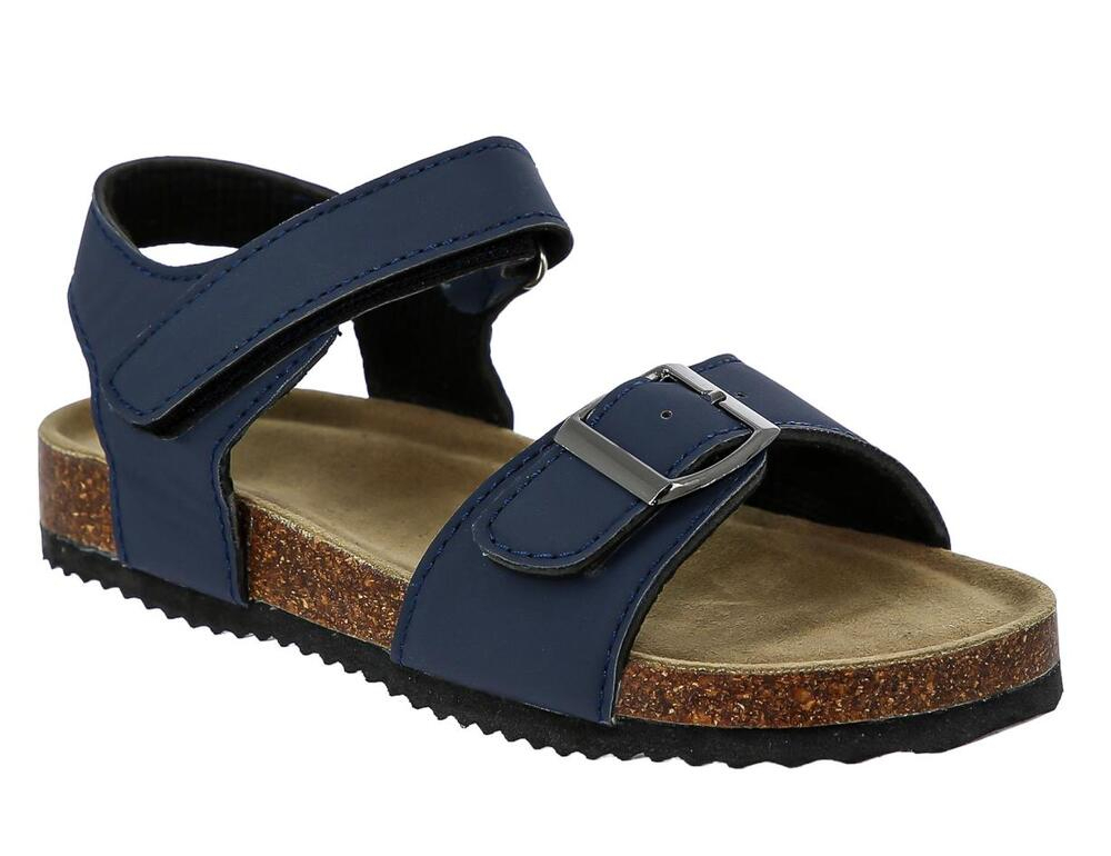 ABB_1010_navy 24-1,25-1,26-1,27-1,28-1,29-1,30-1,31-1 Kenka Туфли Повсед Сандалии Иск.мат, Без подклада, Пробка иск/ЭВА Лето жен
