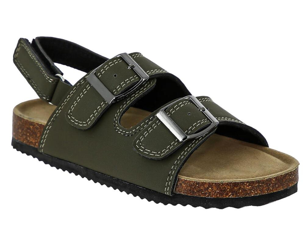 ABC_1009_khaki 24-1,25-1,26-1,27-1,28-1,29-1,30-1,31-1,32-1,33-1,34-1,35-1 Kenka Туфли Повсед Сандалии Иск.мат, Без подклада, Пробка иск/ЭВА Лето Муж