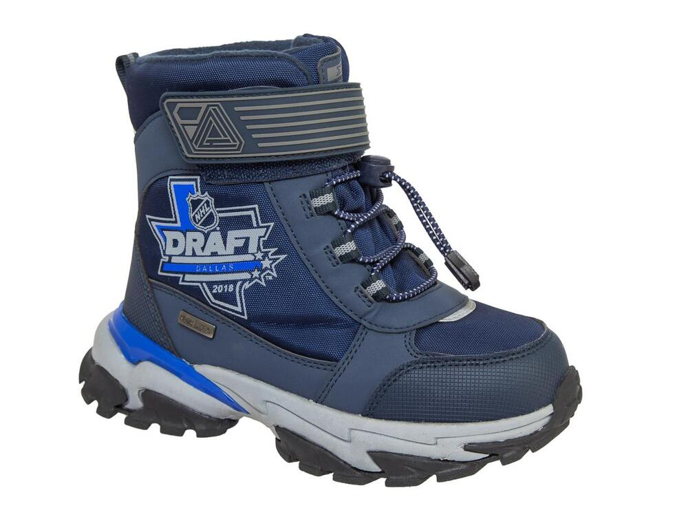 PVV_3167_navy 26-1,27-1,28-1,29-1,30-1,31-1 Kenka Ботинки Повсед Оксфорд Иск.мат, Мемб/нат.шерсть, ТЭП Зима Муж