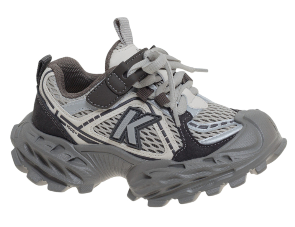 R908813267GR СКАЗКА Серый Мальчик Иск.кожа Текстиль 26-31 111111