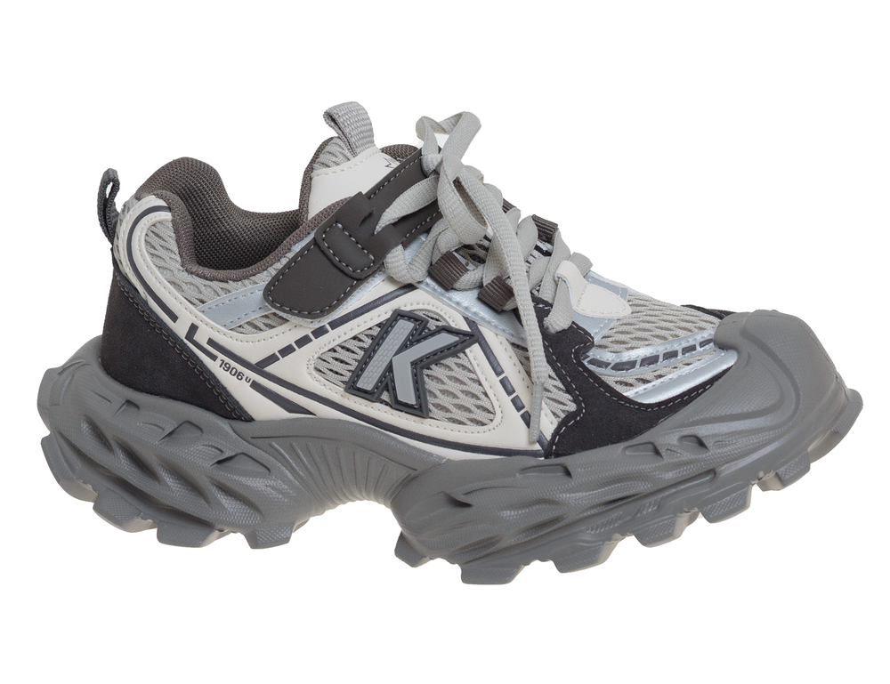 R908814026GR СКАЗКА Серый Мальчик Иск.кожа Текстиль 32-37 111111