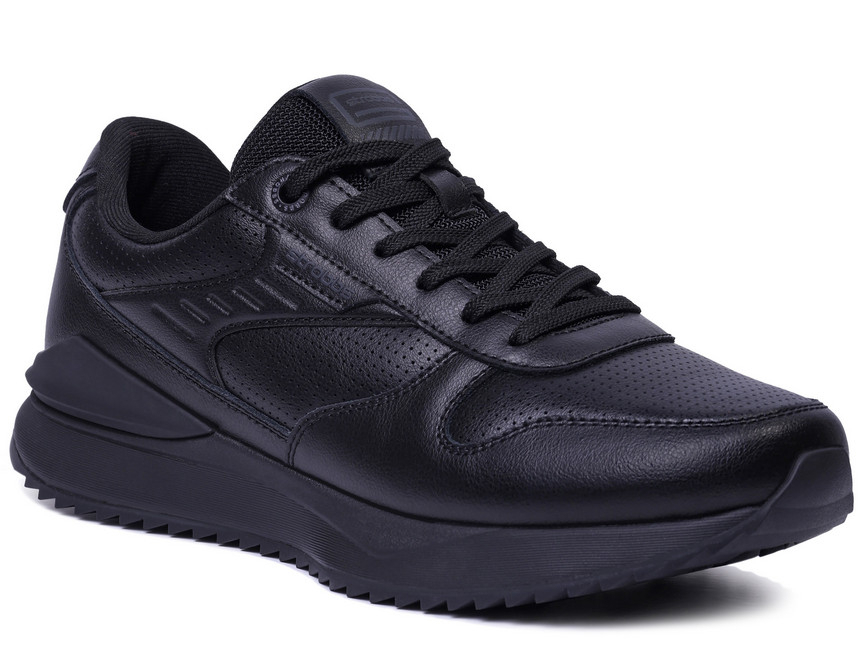 C3854-3 Чёр 41-1,42-2,43-2,44-2,45-1 Strobbs П/ботинки Актив.отдых Кроссовки Нат.кожа, Текстиль, ЭВА,Резина,ТПУ вставка В/О Муж