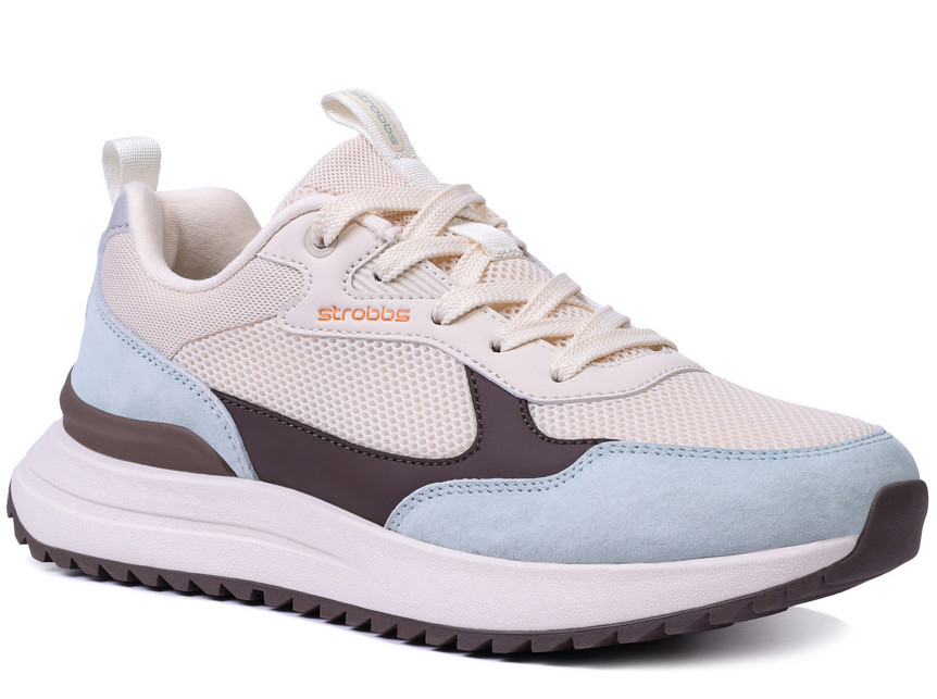 F7720-14 Мультиколор 36-1,37-1,38-2,39-2,40-1,41-1 Strobbs П/ботинки Актив.отдых Кроссовки Нат.кожа, Текстиль, ЭВА,Резина,ТПУ вставка В/О жен