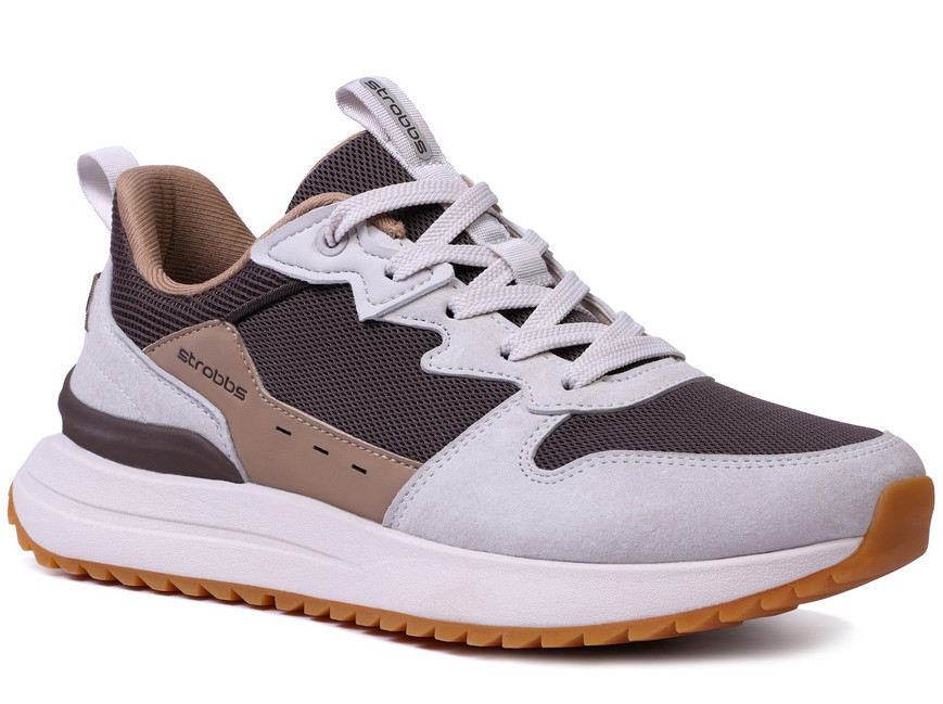 F7721-17 Кор 36-1,37-1,38-2,39-2,40-1,41-1 Strobbs П/ботинки Актив.отдых Кроссовки Нат.кожа, Текстиль, ЭВА,Резина,ТПУ вставка В/О Муж