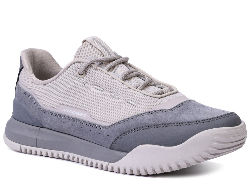 F7730-10 Сер 36-1,37-1,38-2,39-2,40-2 Strobbs П/ботинки Актив.отдых Кроссовки Нат.кожа, Текстиль, ЭВА,Резина,ТПУ вставка В/О Муж