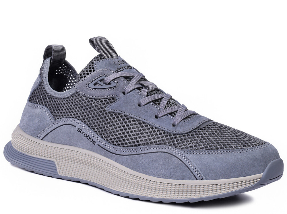 B3859-1 Сер 40-2,41-2,42-2,43-2 Strobbs П/ботинки Актив.отдых Кроссовки Иск.мат, Без подклада, Резина Лето Муж