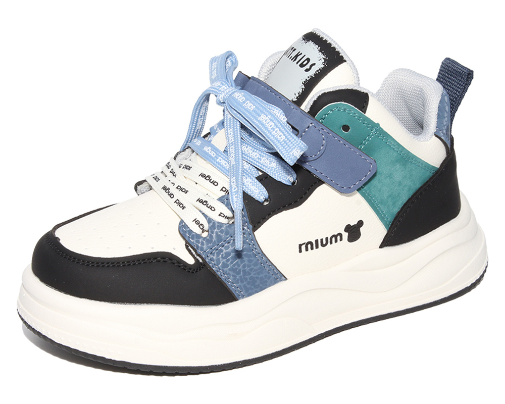 E22751 Белый, Чёрный 26-1,27-1,28-1,29-1,30-1,31-1 Капитошка П/ботинки Актив.отдых Кроссовки Иск.мат, Текстиль, ЭВА В/О Муж