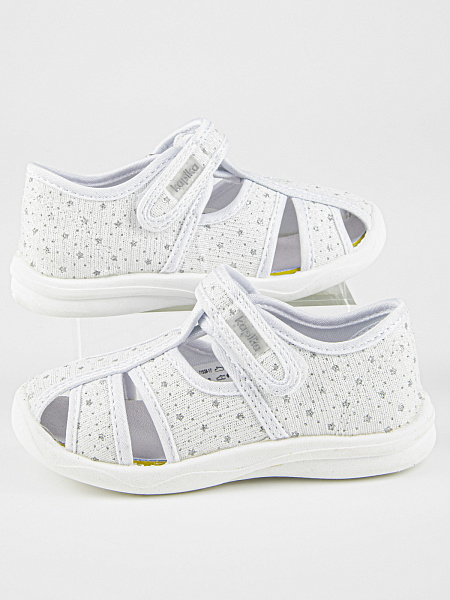 71538-17 Бел 22-1,23-1,24-1,25-1,26-1,27-1,28-1,29-1 Kapika П/ботинки Повсед Сандалеты Текстиль, Текстиль, ПВХ Лето жен