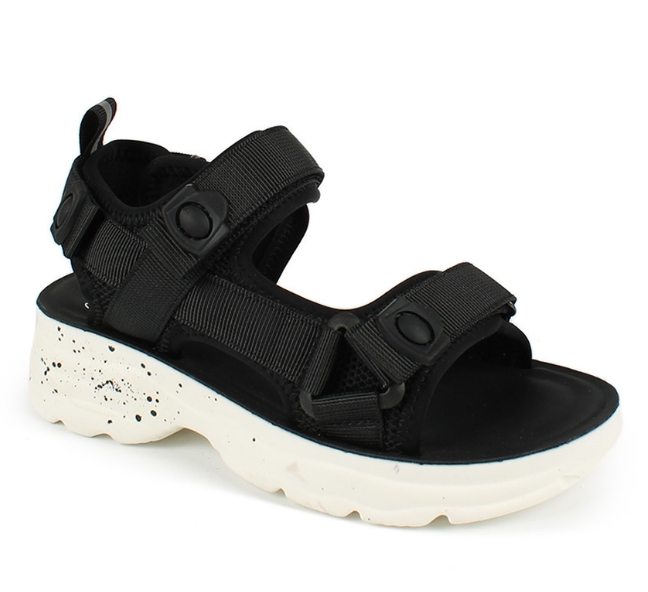 AL 13695-1 Чёр 32-1,33-1,34-1,35-1,36-1,37-1 Antilopa Туфли Повсед Сандалии Текстиль, Текстиль Лето жен