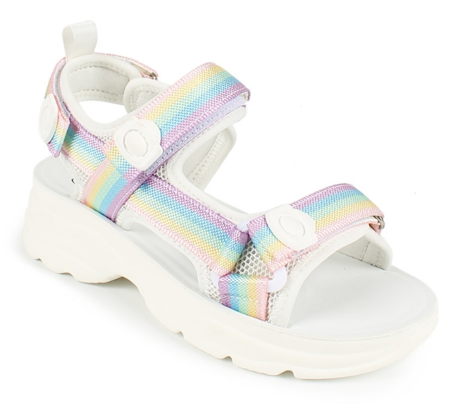 AL 13695-2 Мультиколор 32-1,33-1,34-1,35-1,36-1,37-1 Antilopa Туфли Повсед Сандалии Текстиль, Текстиль Лето жен