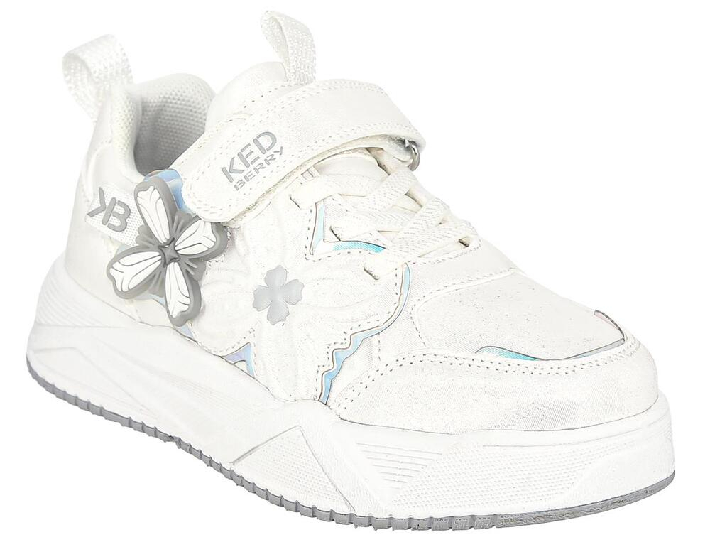 DLJ_2552403_white 28-1,29-1,30-1,31-1,32-1,33-1 Kedberry П/ботинки Актив.отдых Кроссовки Иск.мат, Текстиль, кожа В/О жен