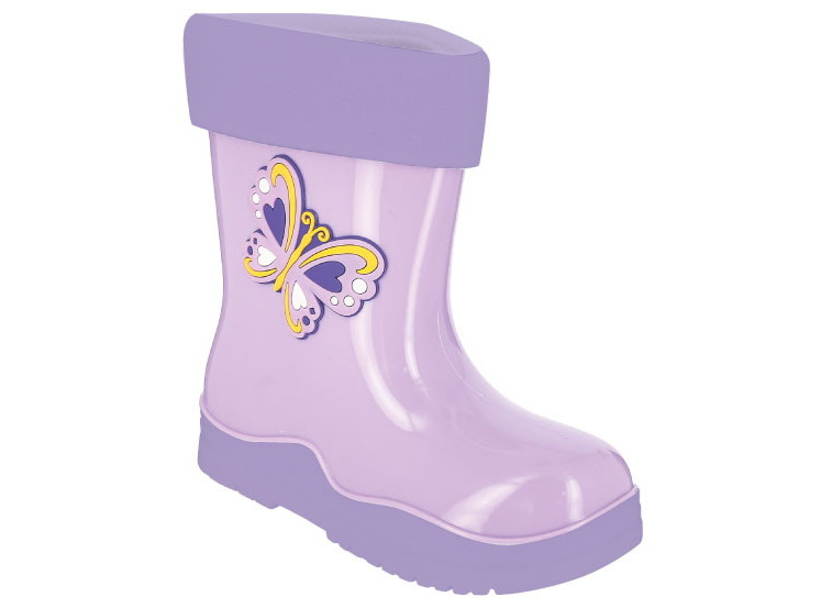 ERT_80238_lilac 25-1,26-1,27-1,28-1,29-1 Kedberry Сапоги Повсед Веллингтон ПВХ, Чулок Х/Б, Текстиль(80% хлопок, 20% ПЭ) В/О жен