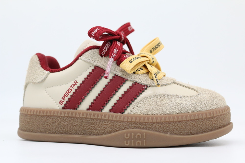 721211-1 Бежевый-Красный 28-1,29-1,30-1,31-1,32-1 Kapika П/ботинки Актив.отдых Кроссовки Иск.мат, Текстиль, Резина В/О жен