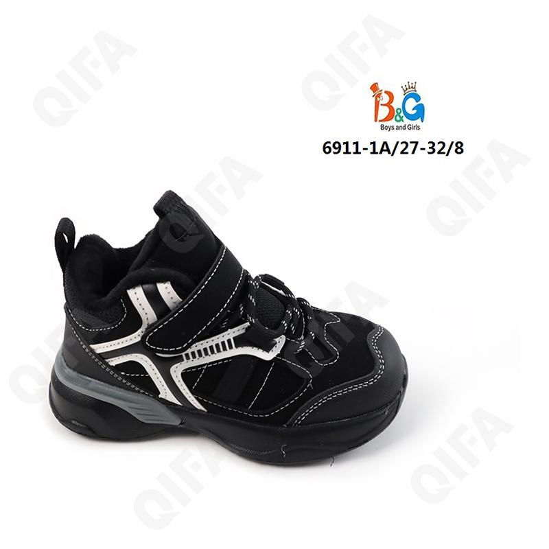 RC51_6911-1A Чёр 27-1,28-1,29-2,30-2,31-1,32-1 Boys and Girls Ботинки Актив.отдых Кроссовки Иск.мат, Текстиль, ЭВА (EVA-Этиленвинилацетат) В/О Муж