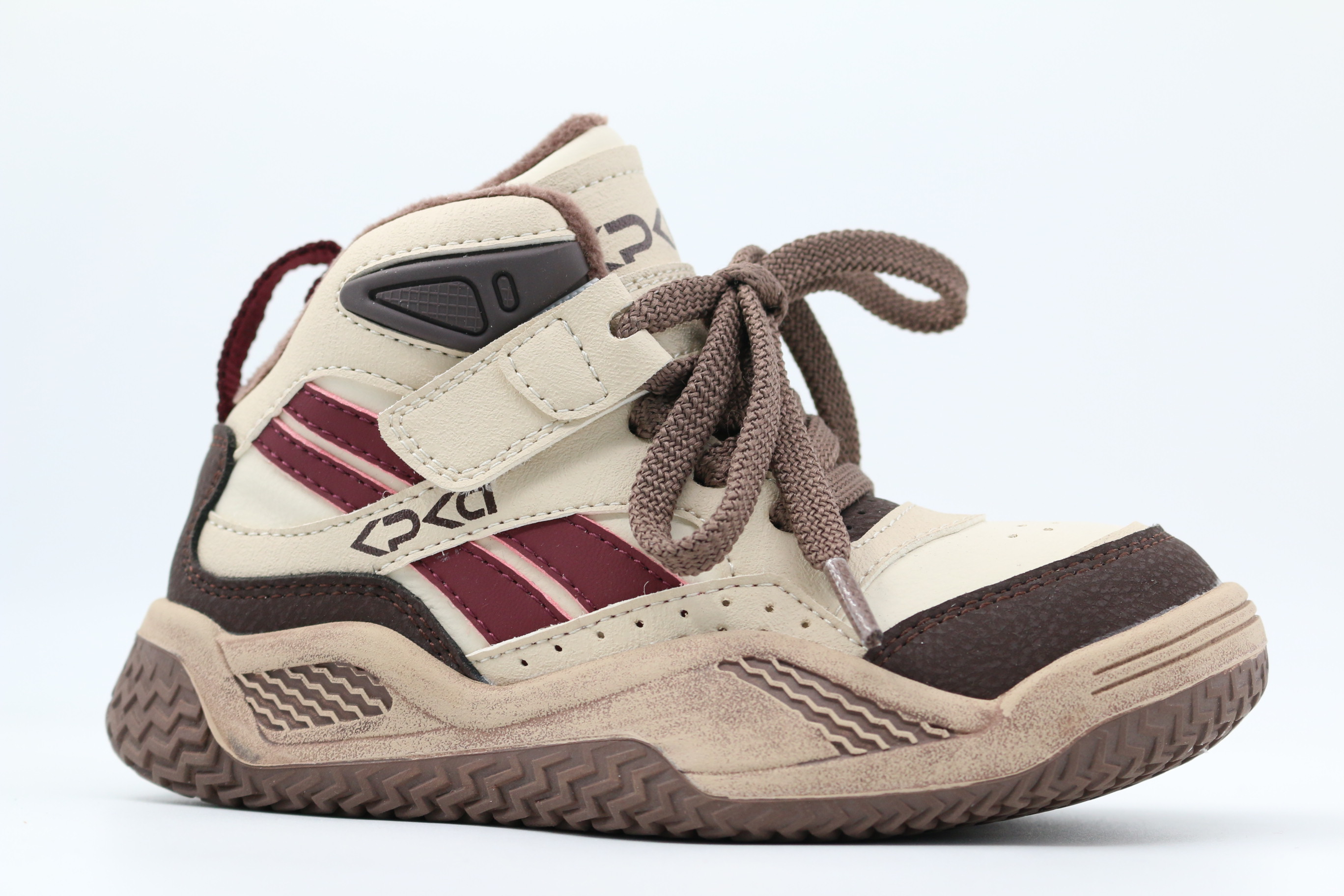 52640уп-2 бежевый-коричневый 28-1,29-1,30-1,31-1,32-1 Kapika Ботинки Актив.отдых Кроссовки Иск.мат, Байка/Флис, Резина В/О Муж