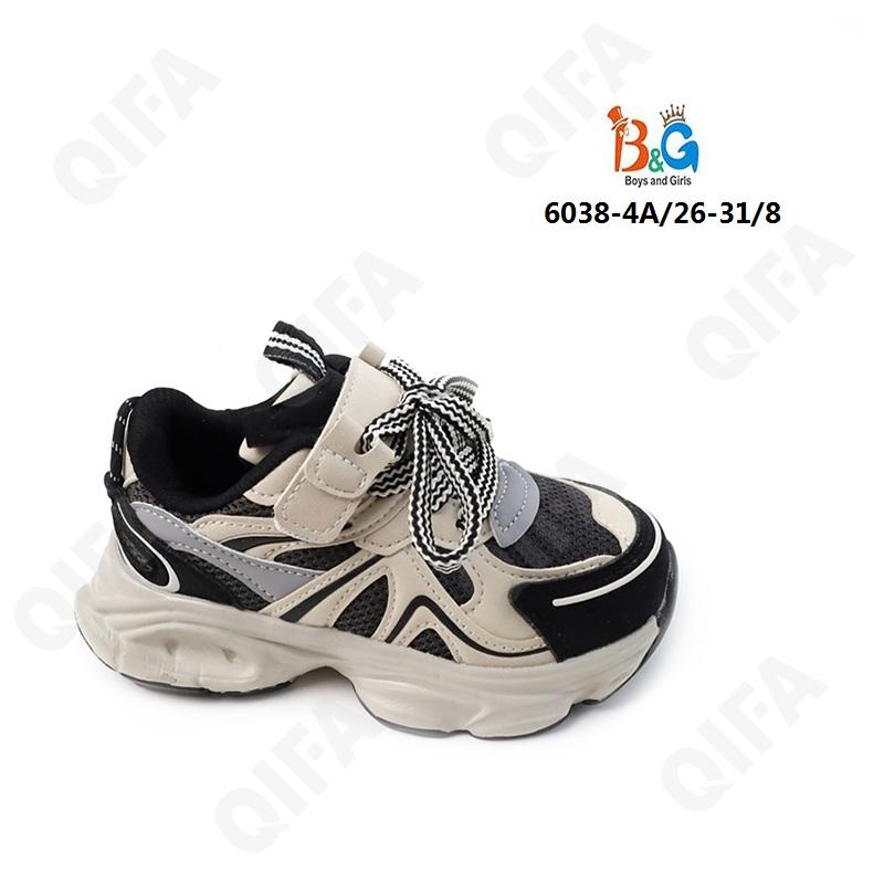 RC51_6038-4A Чёр/бел 26-1,27-1,28-2,29-2,30-1,31-1 Boys and Girls П/ботинки Актив.отдых Кроссовки Иск.мат, Текстиль, ЭВА (EVA-Этиленвинилацетат) В/О М