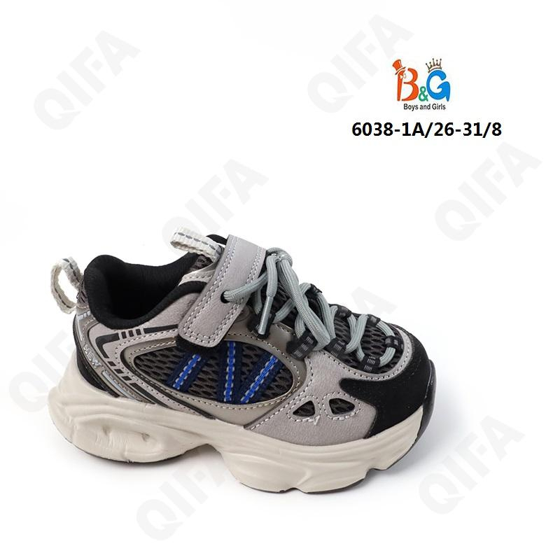 RC51_6038-1A Чёр 26-1,27-1,28-2,29-2,30-1,31-1 Boys and Girls П/ботинки Актив.отдых Кроссовки Иск.мат, Текстиль, ЭВА (EVA-Этиленвинилацетат) В/О Муж