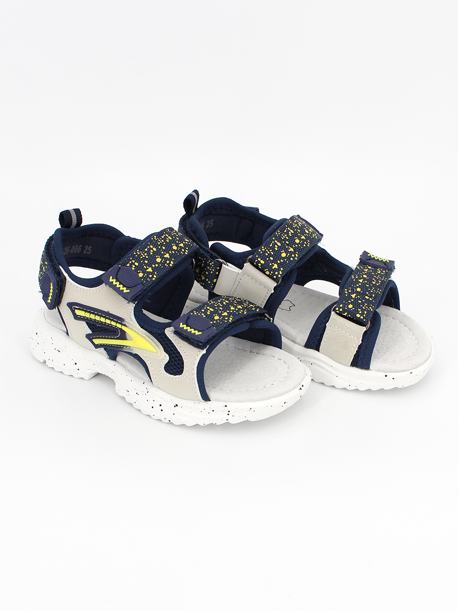 ZR-26-066 Син 22-2,23-2,24-2,25-2,26-2,27-2 Top Tally Туфли Актив.отдых Сандалии Иск.мат, Текстиль, ЭВА Лето Муж