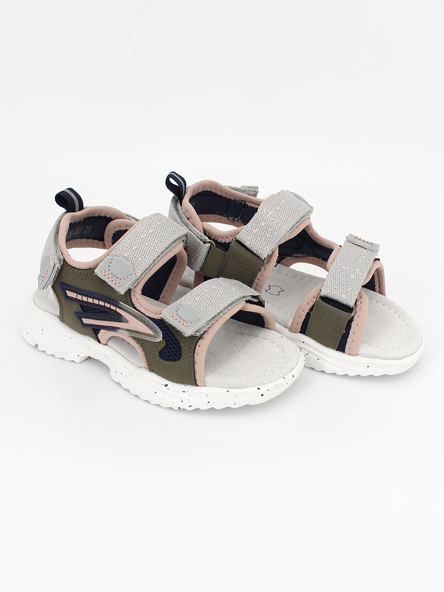 ZR-26-067 Сер 22-2,23-2,24-2,25-2,26-2,27-2 Top Tally Туфли Актив.отдых Сандалии Иск.мат, Текстиль, ЭВА Лето жен