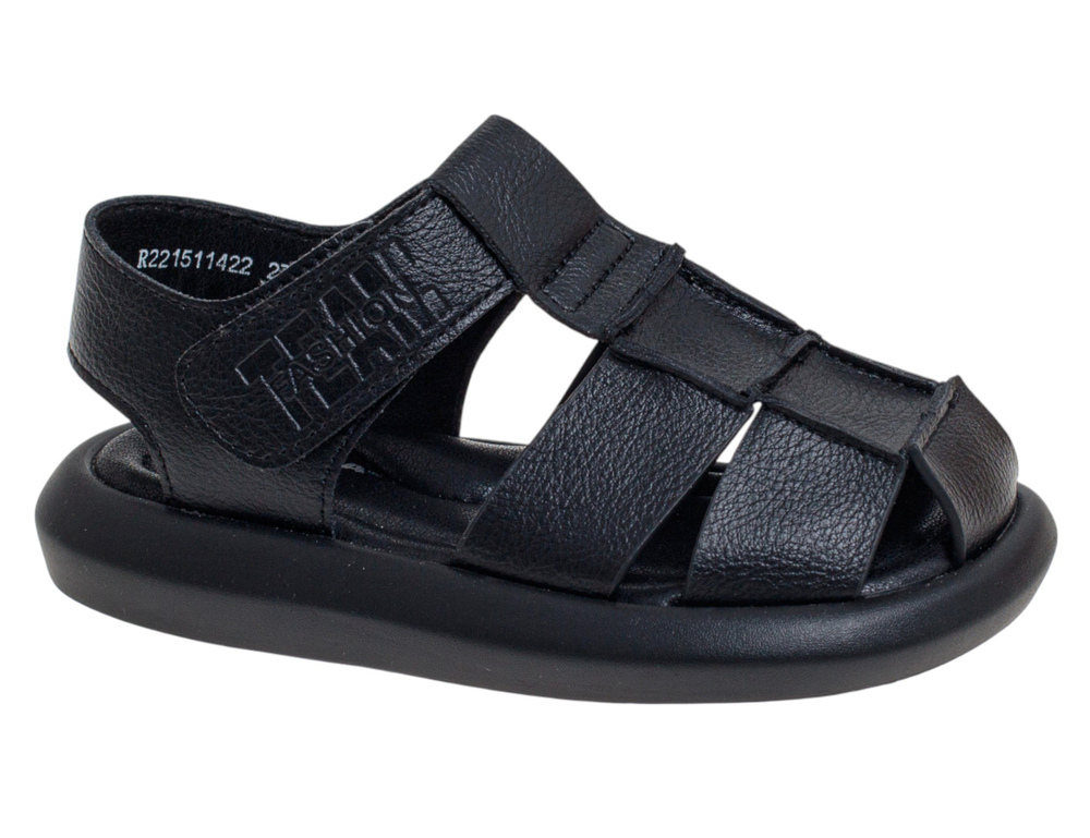 R221511422BK Чёр 27-1,28-2,29-2,30-2,31-2,32-1 Сказка Туфли Повсед Сандалеты Иск.мат, Иск.кожа Лето Муж