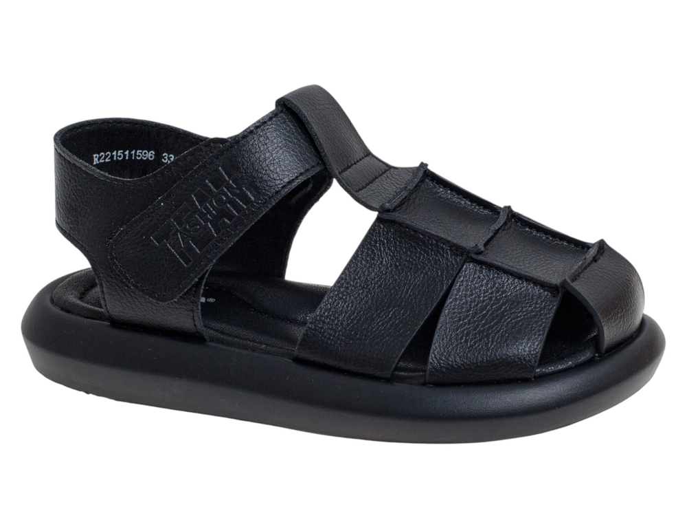 R221511596BK Чёр 33-2,34-2,35-2,36-2,37-2 Сказка Туфли Повсед Сандалеты Иск.мат, Иск.кожа Лето Муж