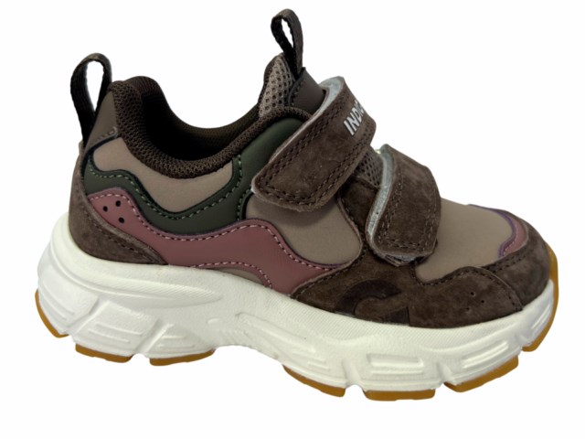 92-2070C Бежевый / коричневый 27-2,28-2,29-2,30-2,31-2,32-2 Indigo kids П/ботинки Актив.отдых Кроссовки Иск.мат, Текстиль, ЭВА / ТЭП В/О жен