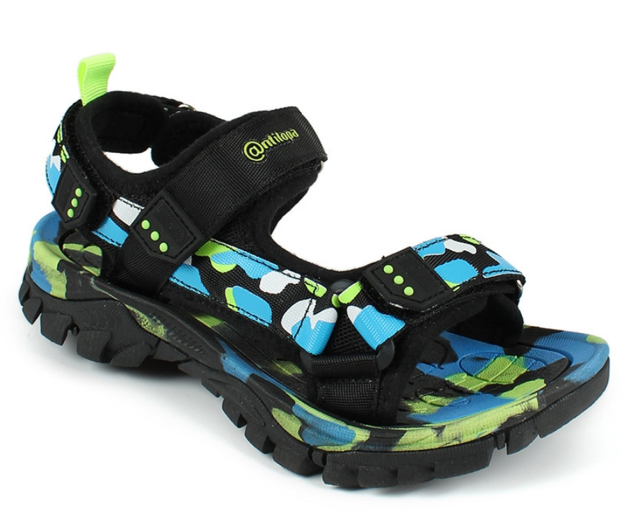 AL 17428 Син 30-1,31-1,32-1,33-1,34-1,35-1 Antilopa Туфли Актив.отдых Сандалии Текстиль, Текстиль Лето Муж