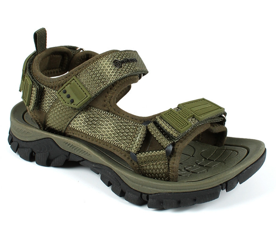 AL 17429 хаки 37-1,38-1,39-1,40-1,41-1,42-1 Antilopa Туфли Актив.отдых Сандалии Текстиль, Текстиль Лето Муж