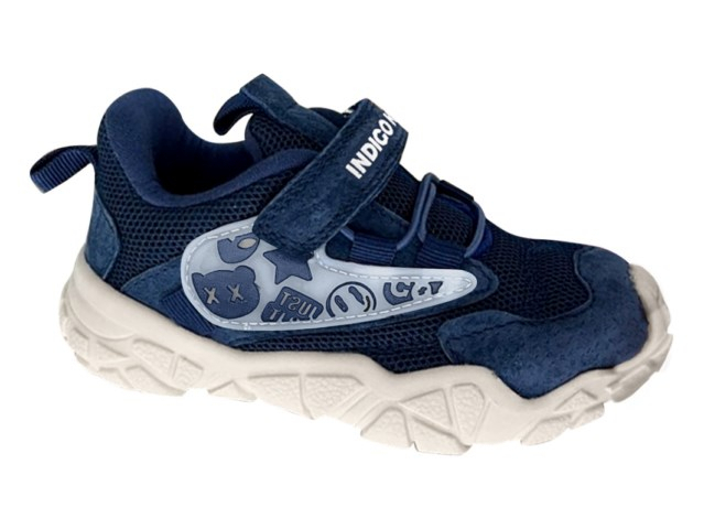 90-650G Син 25-2,26-2,27-2,28-2,29-2,30-2 Indigo kids П/ботинки Актив.отдых Кроссовки Иск.мат, Текстиль, ТЭП В/О Муж