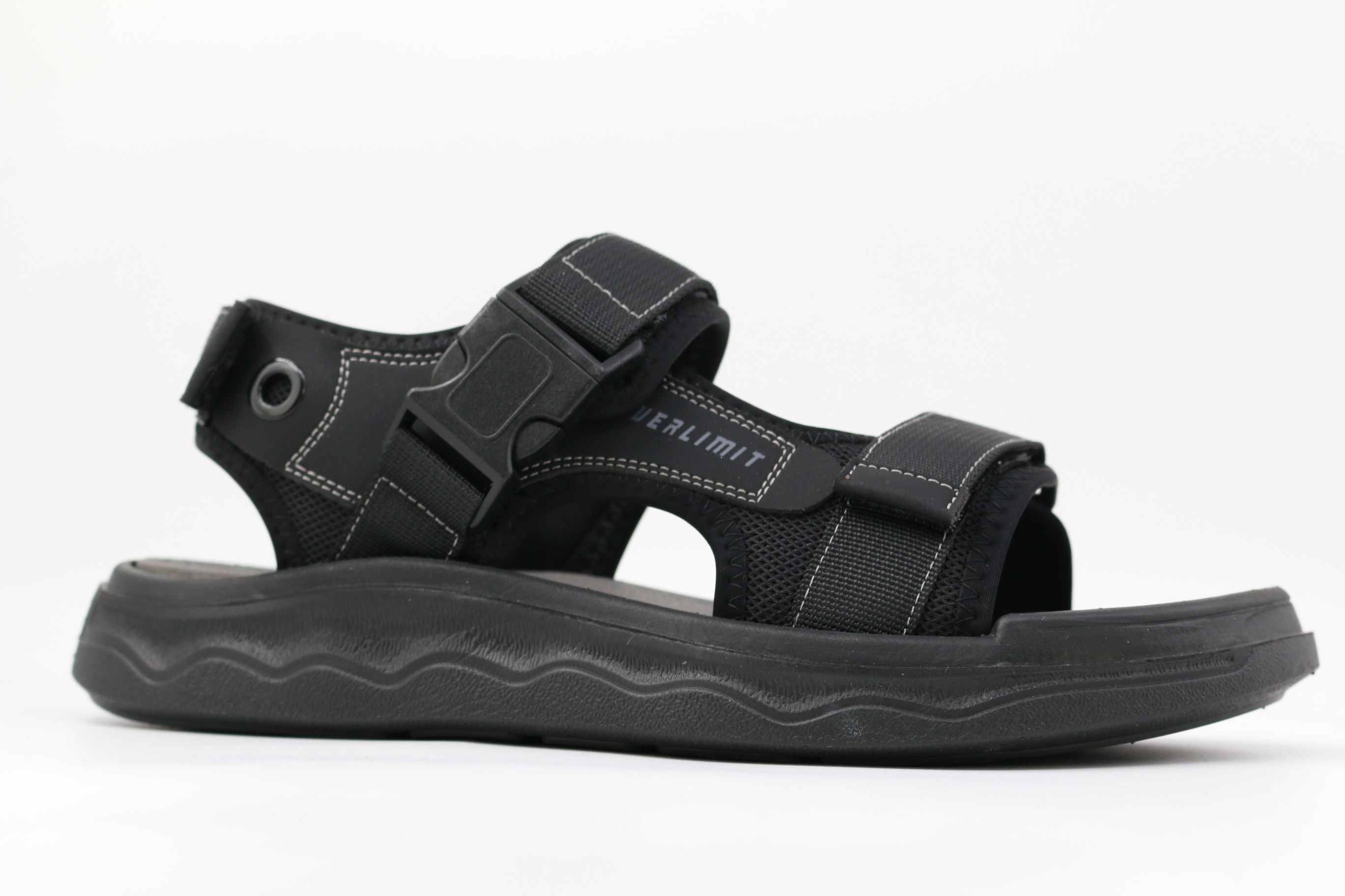 34592п-1 Чёр 38-1,39-1,40-1,41-1,42-1 Kapika Туфли Актив.отдых Сандалии Иск.мат, Текстиль, ЭВА Лето Муж