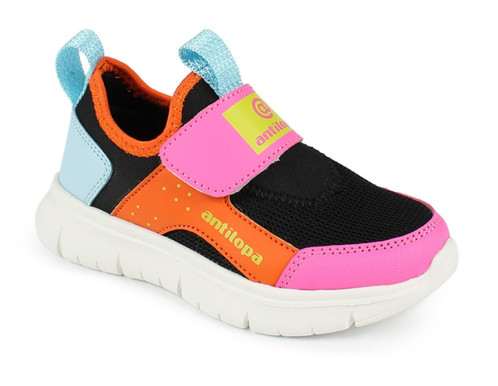 AL 17153 Чёр 30-1,31-1,32-1,33-1,34-1,35-1 Antilopa П/ботинки Актив.отдых Кроссовки Текстиль, Текстиль Лето жен