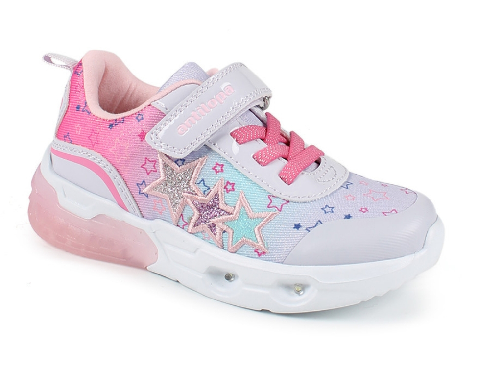 AL 17297 Фиол 24-1,25-1,26-1,27-1,28-1,29-1 Antilopa П/ботинки Актив.отдых Кроссовки Текстиль, Текстиль В/О жен