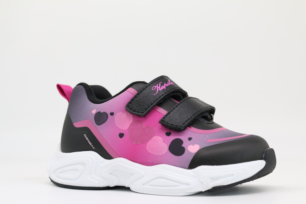 71561с-1 черный-розовый 23-1,24-1,25-1,26-1,27-1 Kapika П/ботинки Актив.отдых Кроссовки Softshell, Текстиль, ЭВА/ТЭП В/О жен