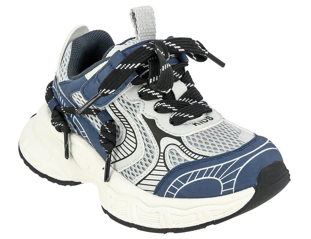 DOG_1139-29_grey-navy 28-1,29-1,30-1,31-1,32-1,33-1,34-1,35-1 Kenka П/ботинки Актив.отдых Кроссовки Иск.мат, Текстиль, ЭВА В/О Муж