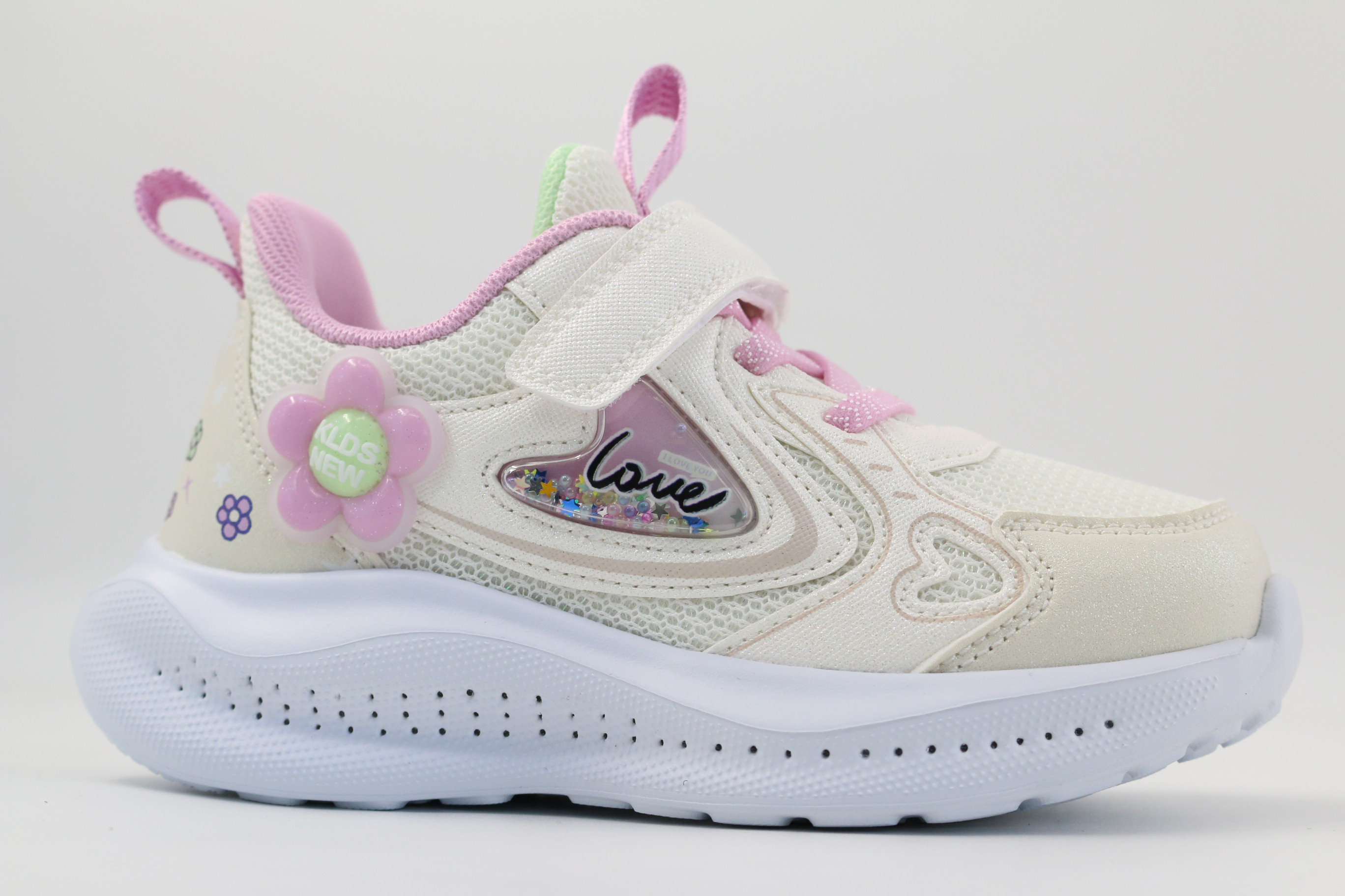 721246-1 бежевый-розовый 28-1,29-1,30-1,31-1,32-1 Kapika П/ботинки Актив.отдых Кроссовки Иск.мат, Текстиль, ЭВА В/О жен