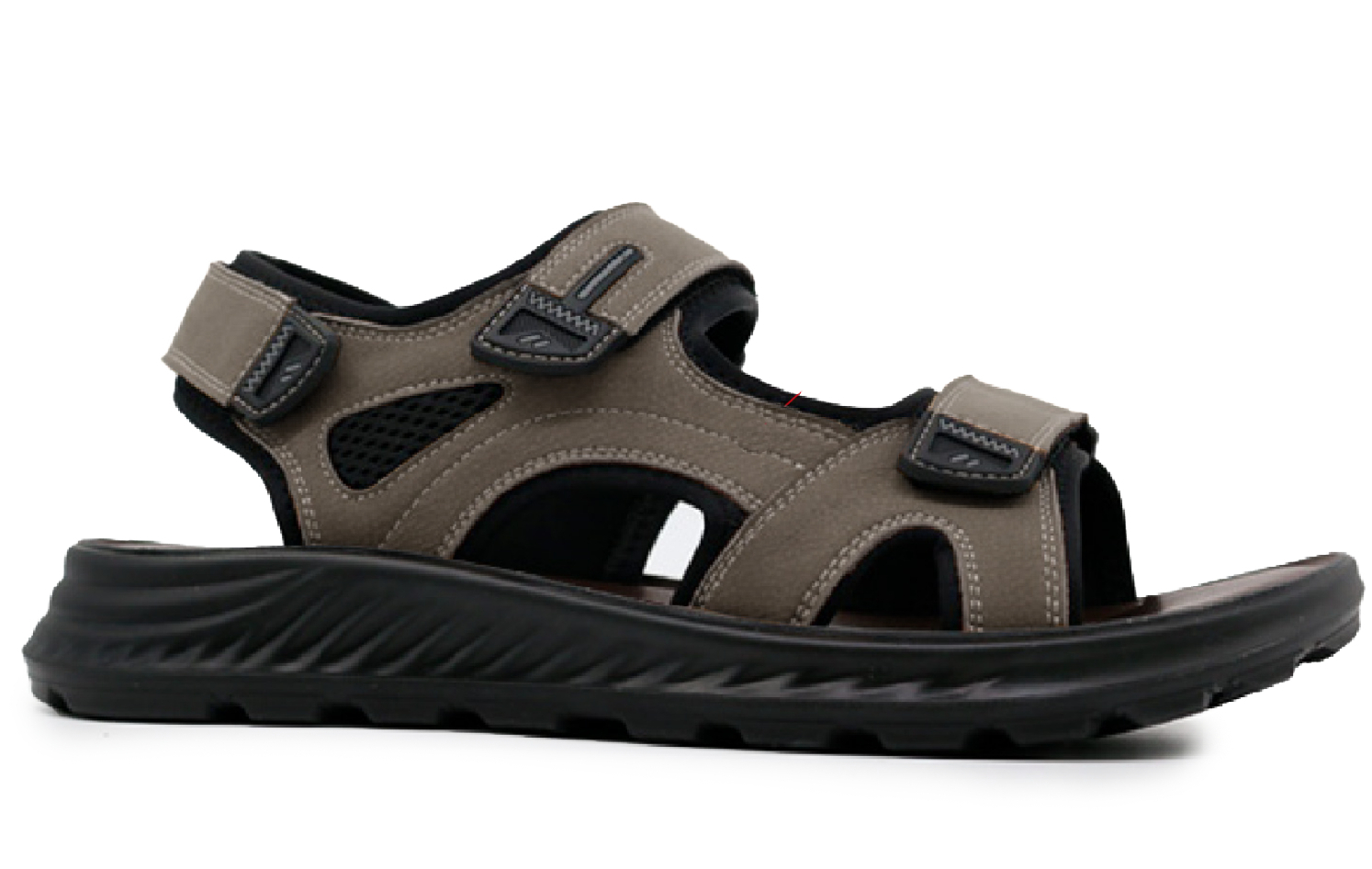 34577к-2 Сер 38-1,39-1,40-1,41-1,42-1 Kapika Туфли Актив.отдых Сандалии Иск.мат, Текстиль, ПУ Лето Муж