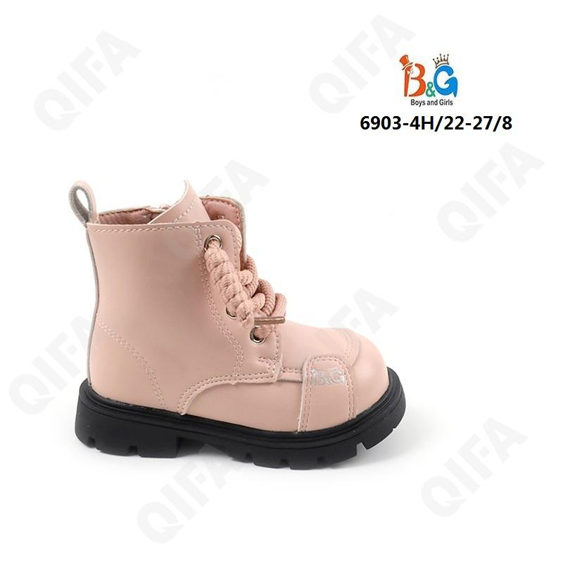 RC51_6903-4H Роз 22-1,23-1,24-2,25-2,26-1,27-1 Boys and Girls Ботинки Повсед Дерби Иск.мат, Байка/Флис, ТПР (TPR-Термопластичная резина) В/О жен