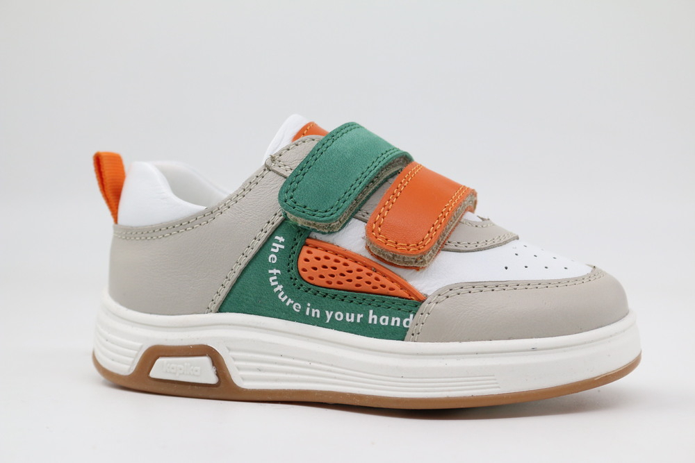 21490т-2 бежевый-зелёный 21-1,22-1,23-1,24-1,25-1 Kapika П/ботинки Актив.отдых Кроссовки Нат.кожа, Кожподклад, ТЭП (термоэластопласт) В/О Муж