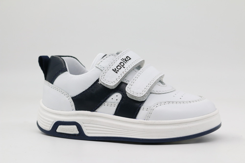 221004т-1 белый-синий 23-1,24-1,25-1,26-1,27-1 Kapika П/ботинки Актив.отдых Кроссовки Нат.кожа, Кожподклад, ТЭП (термоэластопласт) В/О Муж