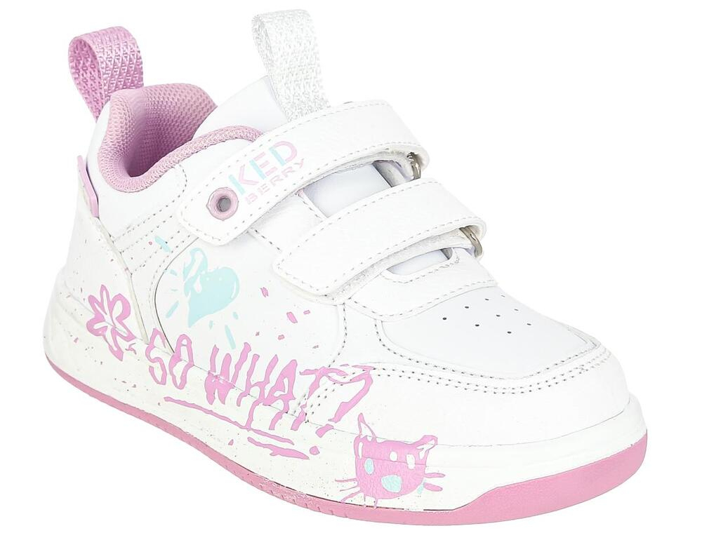 MHR_21-700_white-pink 27-1,28-1,29-1,30-1,31-1,32-1 Kenka П/ботинки Актив.отдых Кроссовки Иск.мат, Текстиль, ТЭП В/О жен