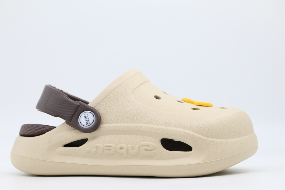 82257-3 бежевый-коричневый 28-1,29-1,30-1,31-1,32-1,33-1,34-1,35-1 Kapika Туфли Пляж Кроксы ЭВА, Без подклада, ЭВА Лето Муж