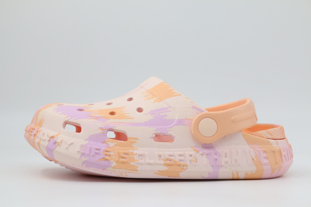 82258-4 Оранж 28-1,29-1,30-1,31-1,32-1,33-1,34-1,35-1 Kapika Туфли Пляж Кроксы ЭВА, Без подклада, ЭВА Лето жен