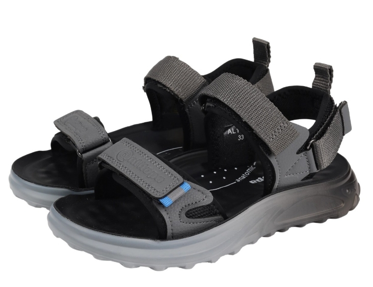 AL 17360 Сер 32-1,33-1,34-1,35-1,36-1,37-1 Antilopa Туфли Актив.отдых Сандалии Иск.мат, Текстиль Лето Муж