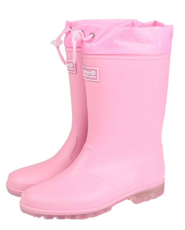 AL 17500 Роз 30-1,31-1,32-1,33-1,34-1,35-1 Antilopa Сапоги Повсед Веллингтон ПВХ, Текстиль В/О жен