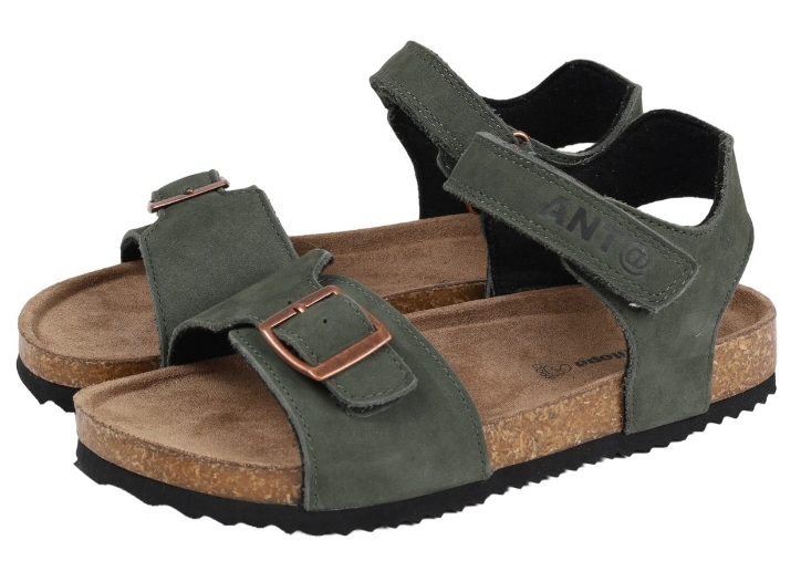 AL 17649 хаки 33-1,34-1,35-1,36-1,37-1,38-1 Antilopa Туфли Повсед Сандалии Нат.кожа, Кожподклад Лето Муж