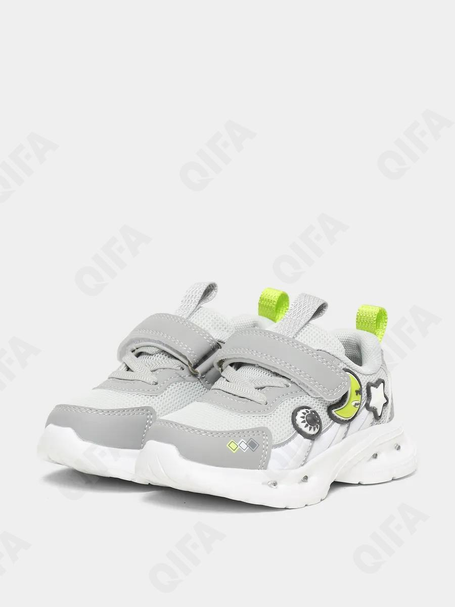 RC51_2601890_27 Сер МОНО 27-10 Boys and Girls П/ботинки Актив.отдых Кроссовки Иск.мат, Текстиль, ЭВА (EVA-Этиленвинилацетат) В/О Муж