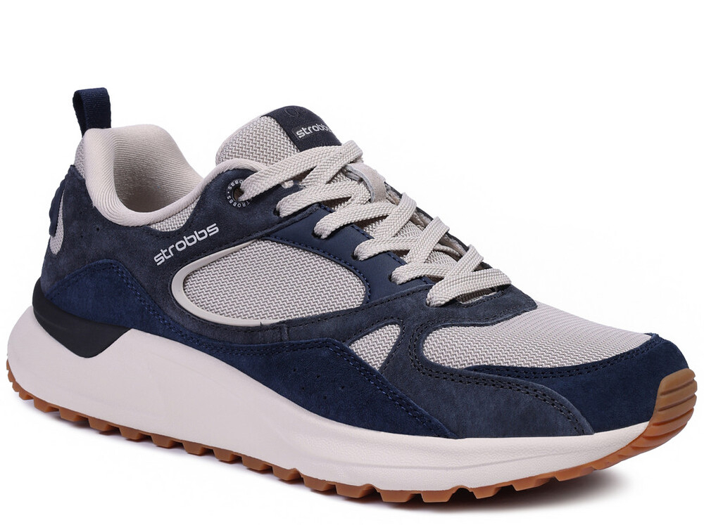 C3878-16 Мультиколор 41-1,42-2,43-2,44-2,45-1 Strobbs П/ботинки Актив.отдых Кроссовки Нат.кожа, Текстиль, ЭВА,Резина,ТПУ вставка В/О Муж